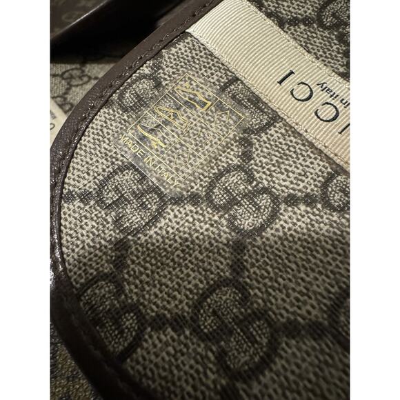 NWOT COA Gucci GG Supreme Leather Slip-on W/ Dust Bags - Picture 9 of 16